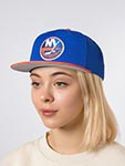 Бейсболка AMERICAN NEEDLE арт. 21006A-NYI New York Islanders Archive 400 NHL (синий / оранжевый)